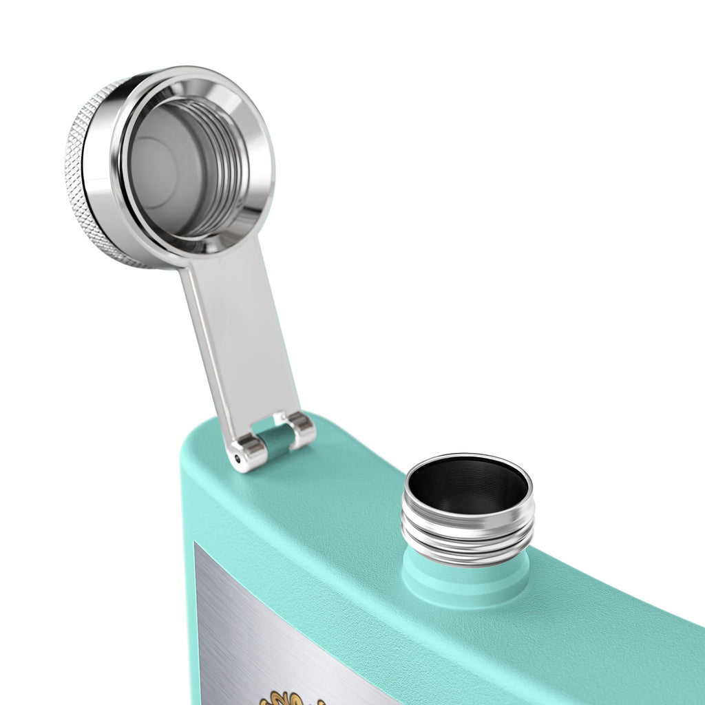 Flask — "Industrial Electrician: Plant Power & Systems" (Crest Edition) 6oz Stainless Steel Hip Flask