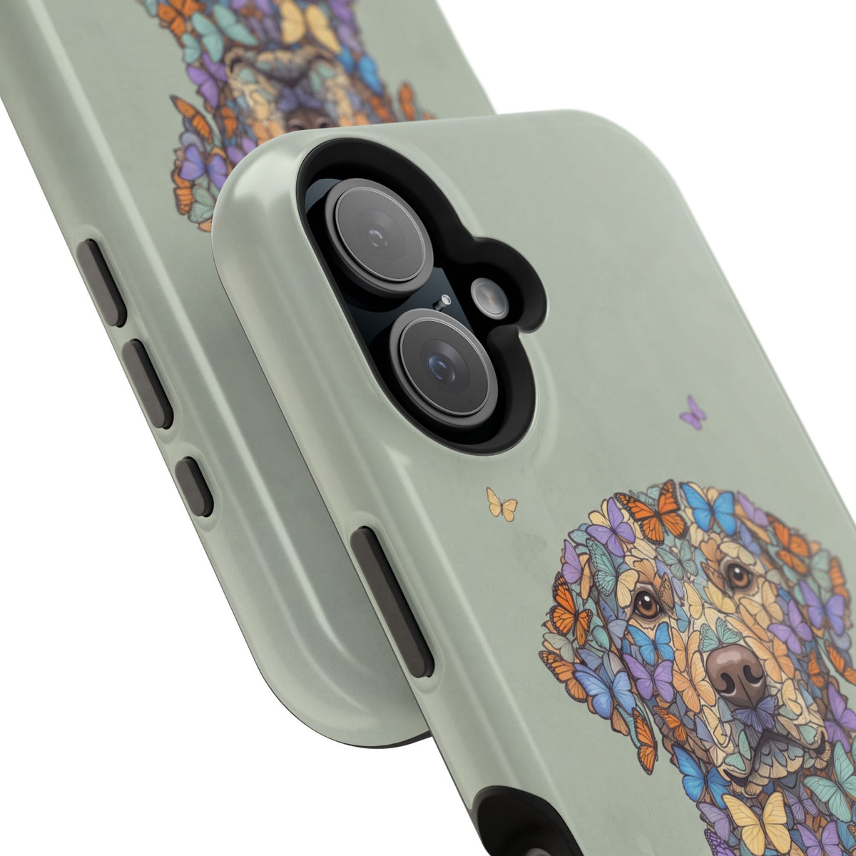 Personalized Butterfly Labrador Phone Case — Tough Magnetic Case with Wireless Charging
