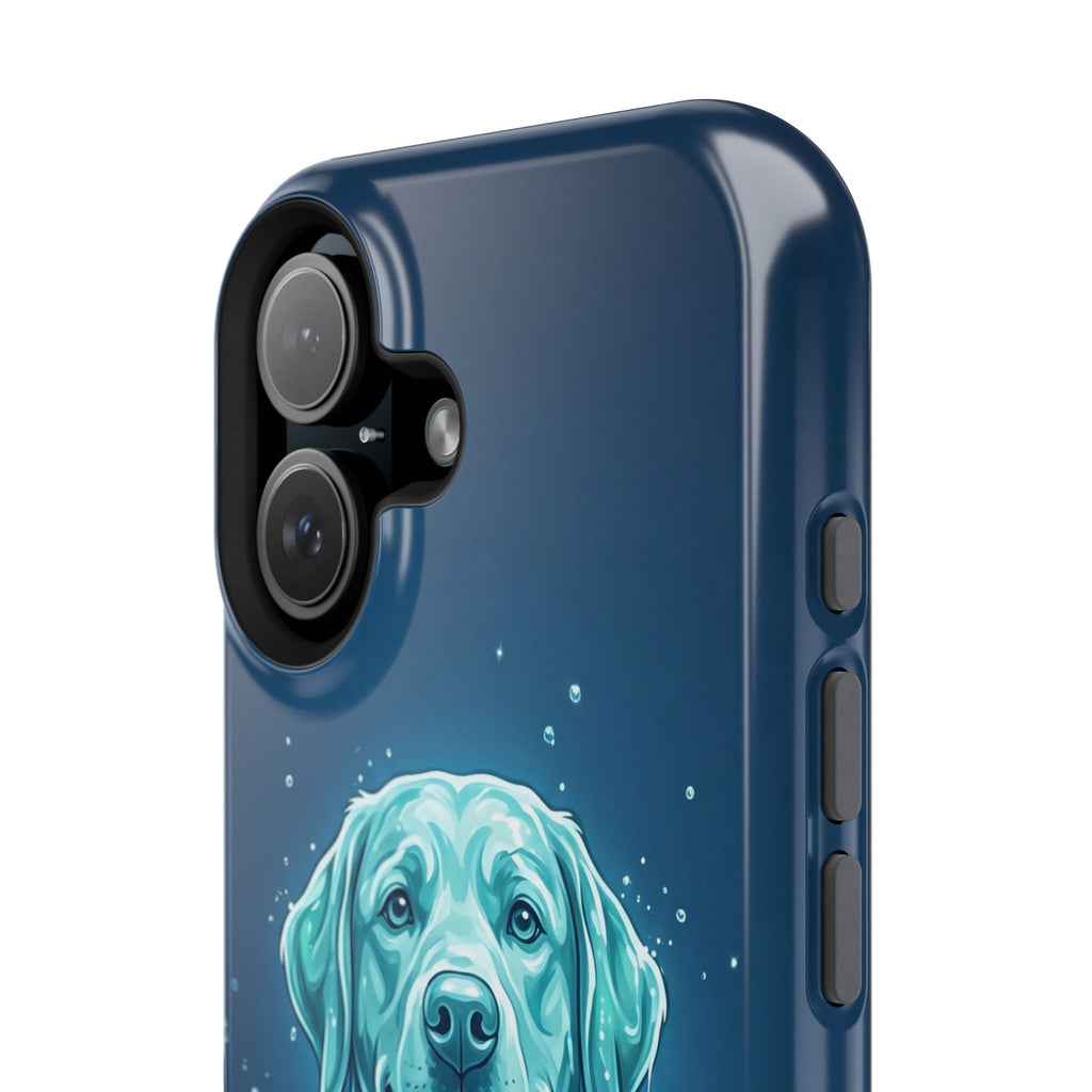 Water Splash Labrador Phone Case — Tough Magnetic Case with Wireless Charging