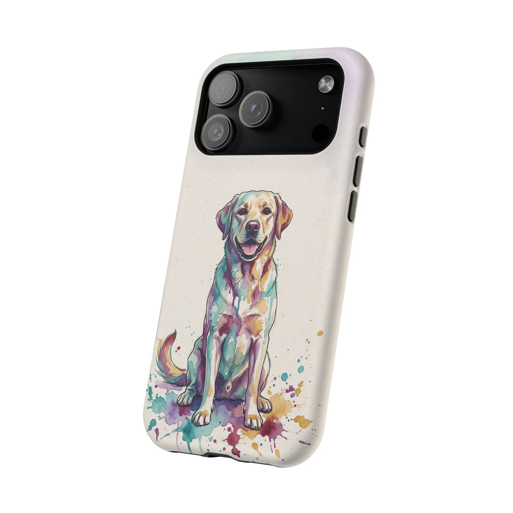 Watercolor Labrador Phone Case — Tough Magnetic Case with Wireless Charging