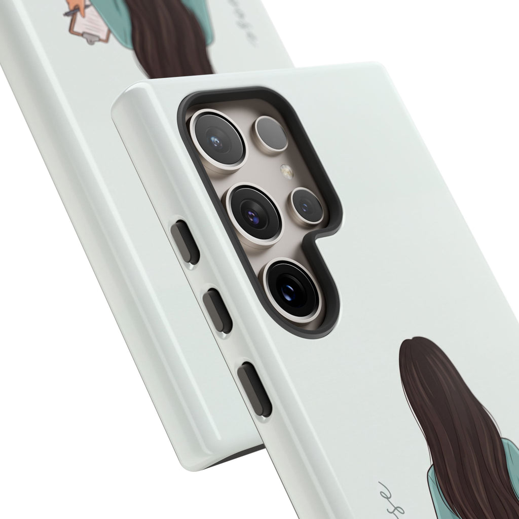 "Trust the Purpose" Nurse Phone Case | Illustrated Nurse in Scrubs Design | iPhone & Samsung