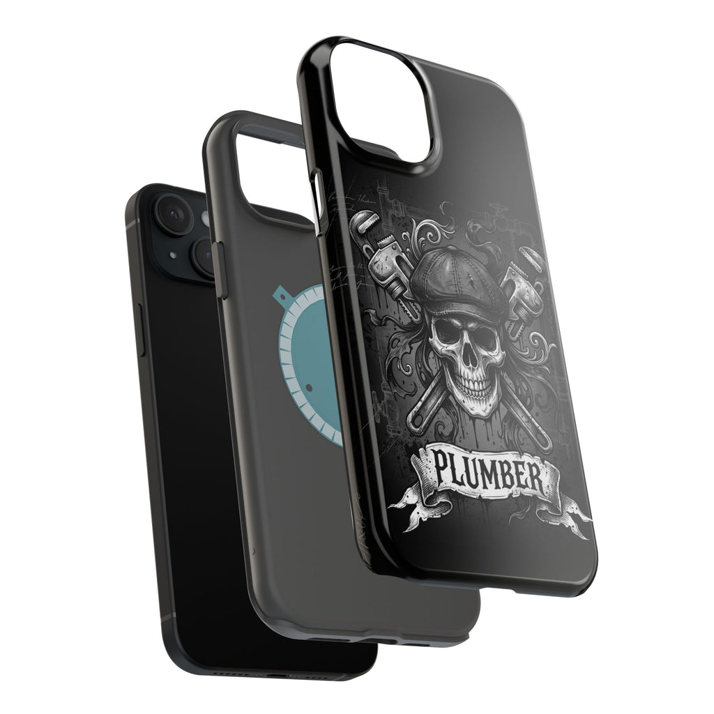 Skull & Wrenches Plumber Phone Case — Wireless Charging Cover