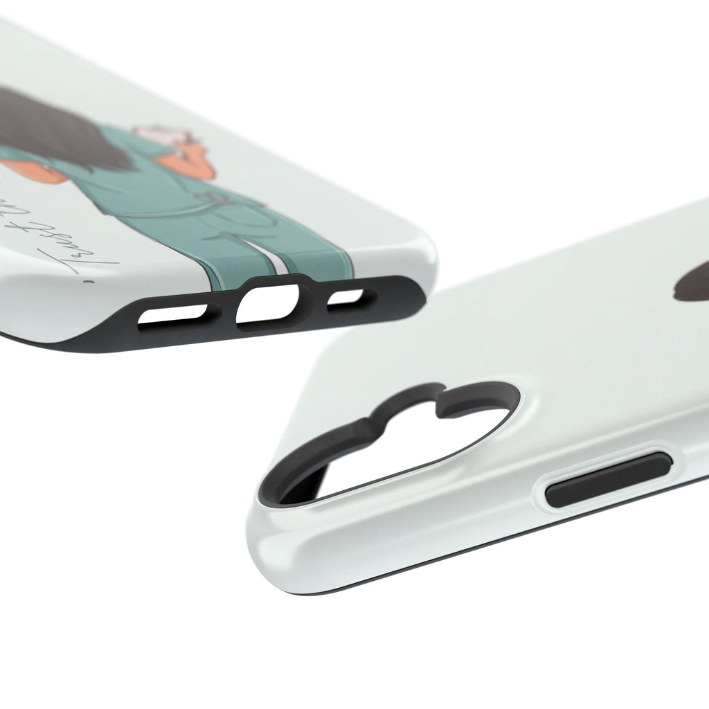 Nurse Illustration Phone Case — Impact-Resistant Wireless Charging Cover