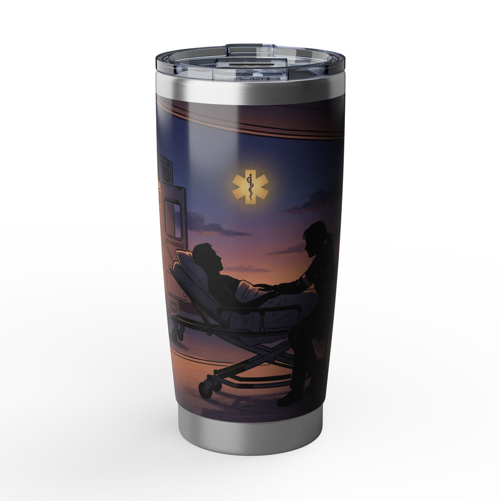 Paramedic/EMT 20oz Tumbler – Compassion in the Field Silhouette Design