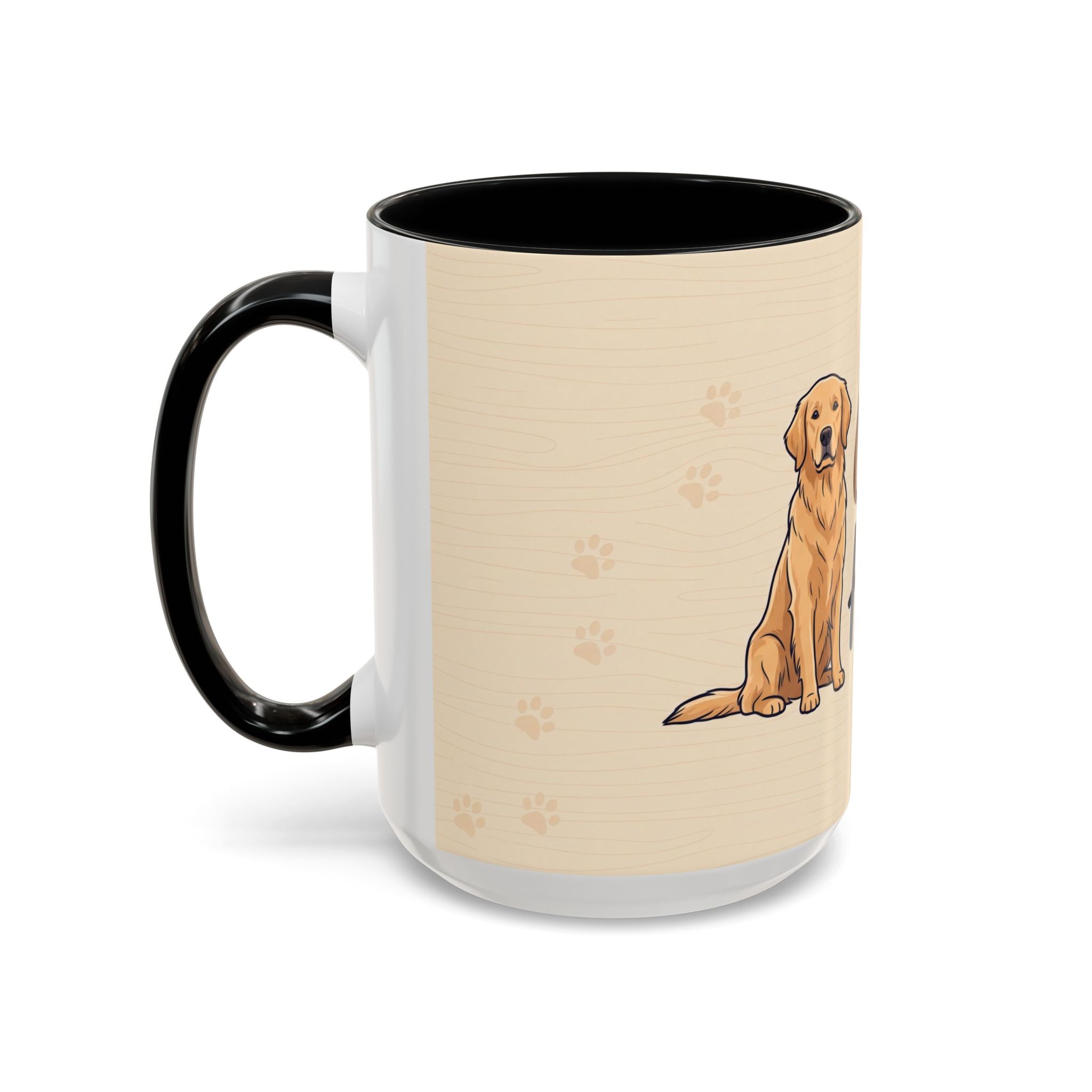 Golden Hearted Mug | Golden Retriever Lover Gift | Cute Dog Coffee Mug