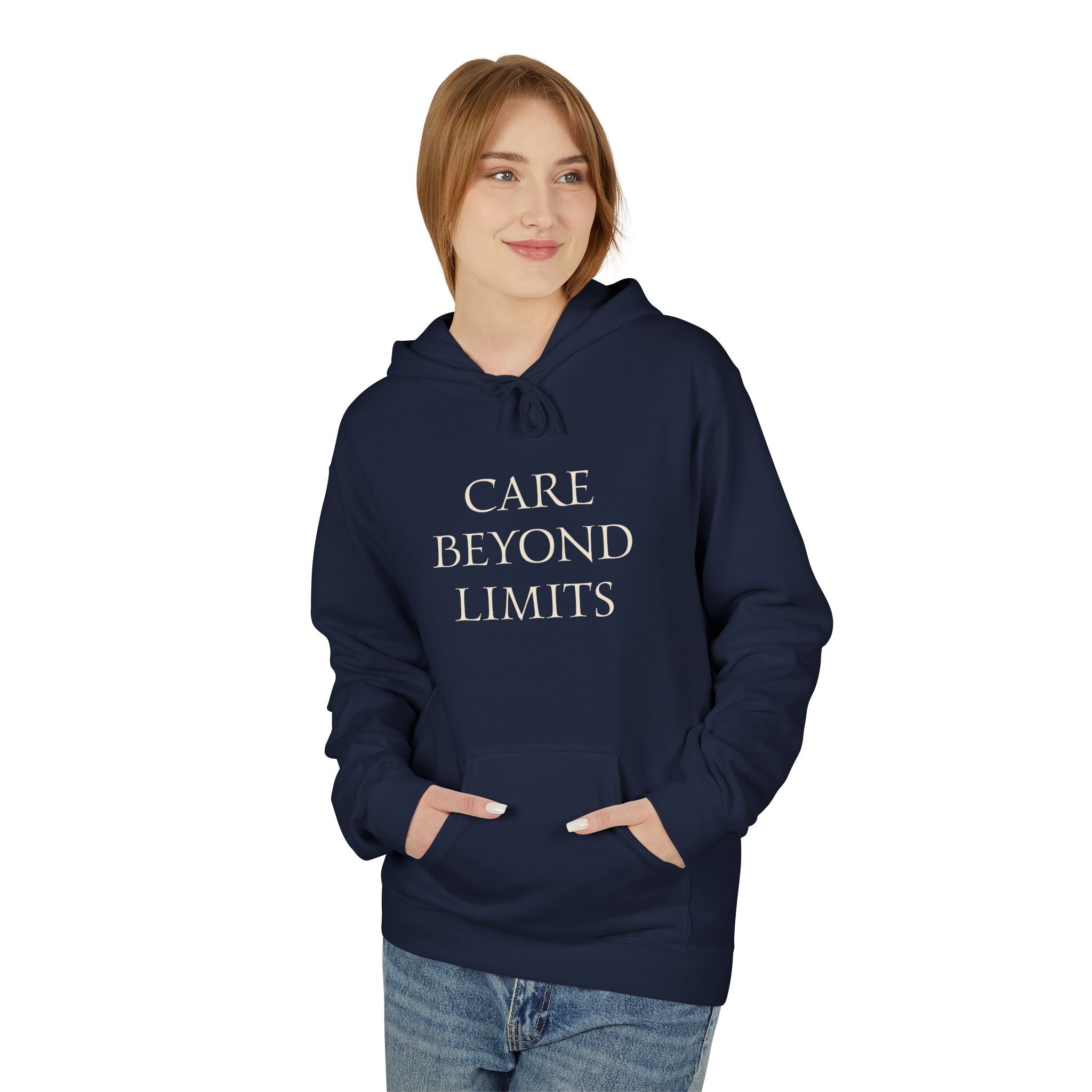 Nurse Hoodie |  Cozy Inspirational "Care Beyond Limits"