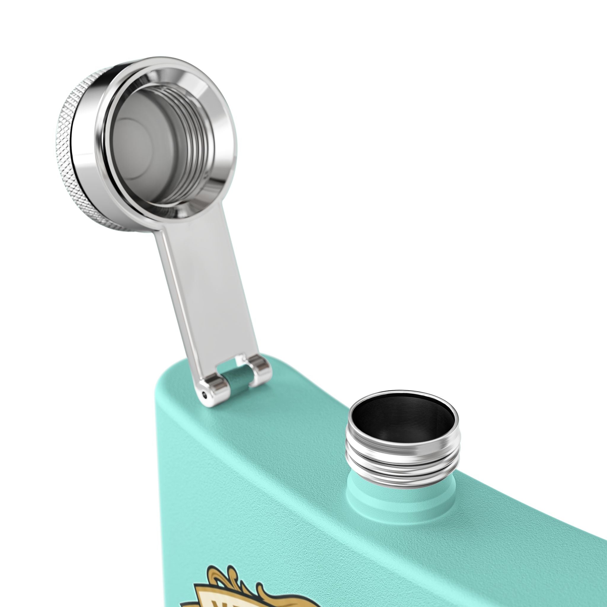 Flask — "Master Plumber" 6oz Stainless Steel Hip Flask