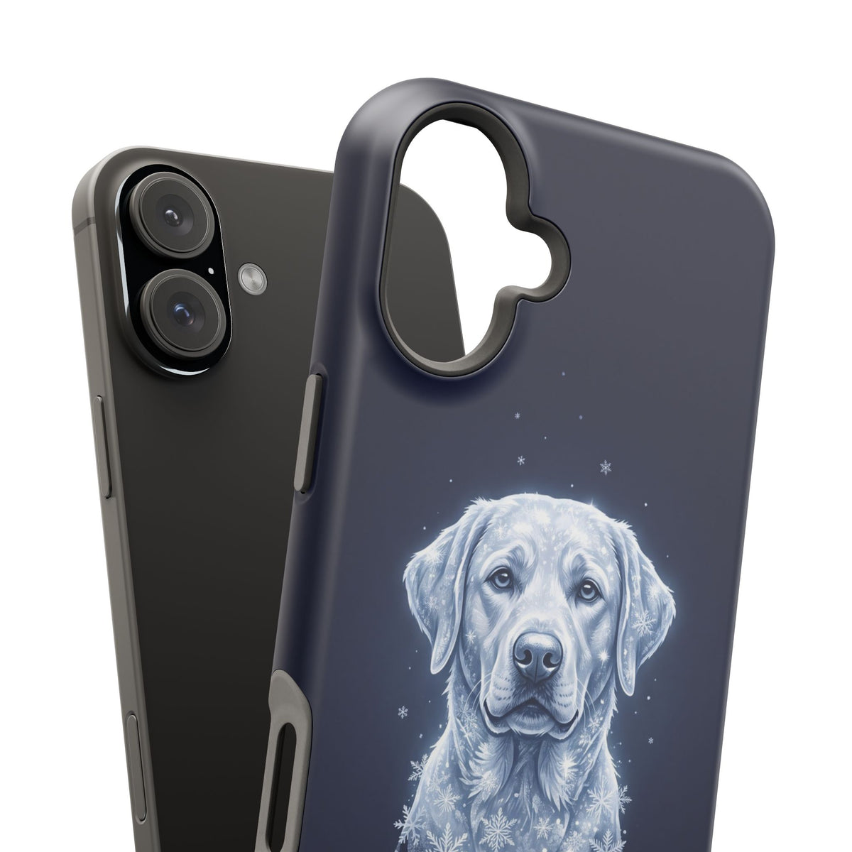Personalized Winter Snowflake Labrador Phone Case — Tough Magnetic Case with Wireless Charging