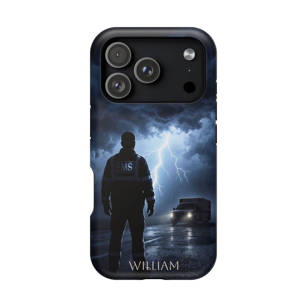 Personalized Lightning Storm EMS Phone Case — Wireless Charging Cover