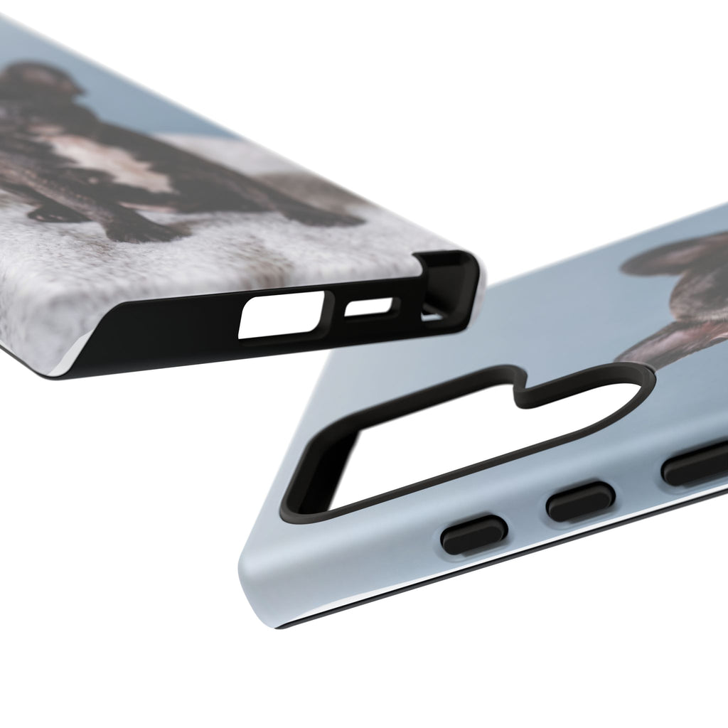 French Bulldog Puppy Phone Case | Adorable Brindle Frenchie Portrait | Samsung & iPhone
