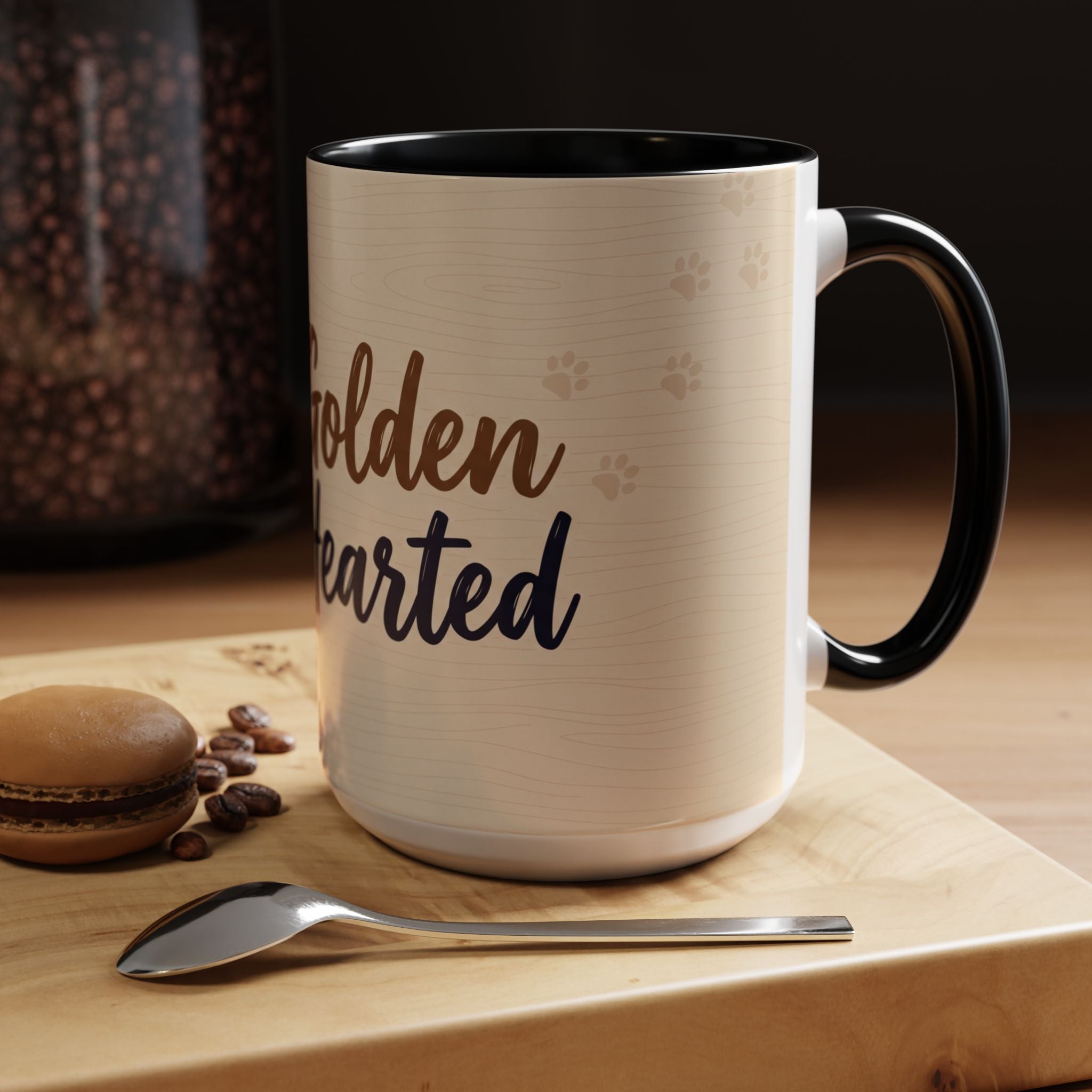 Golden Hearted Mug | Golden Retriever Lover Gift | Cute Dog Coffee Mug