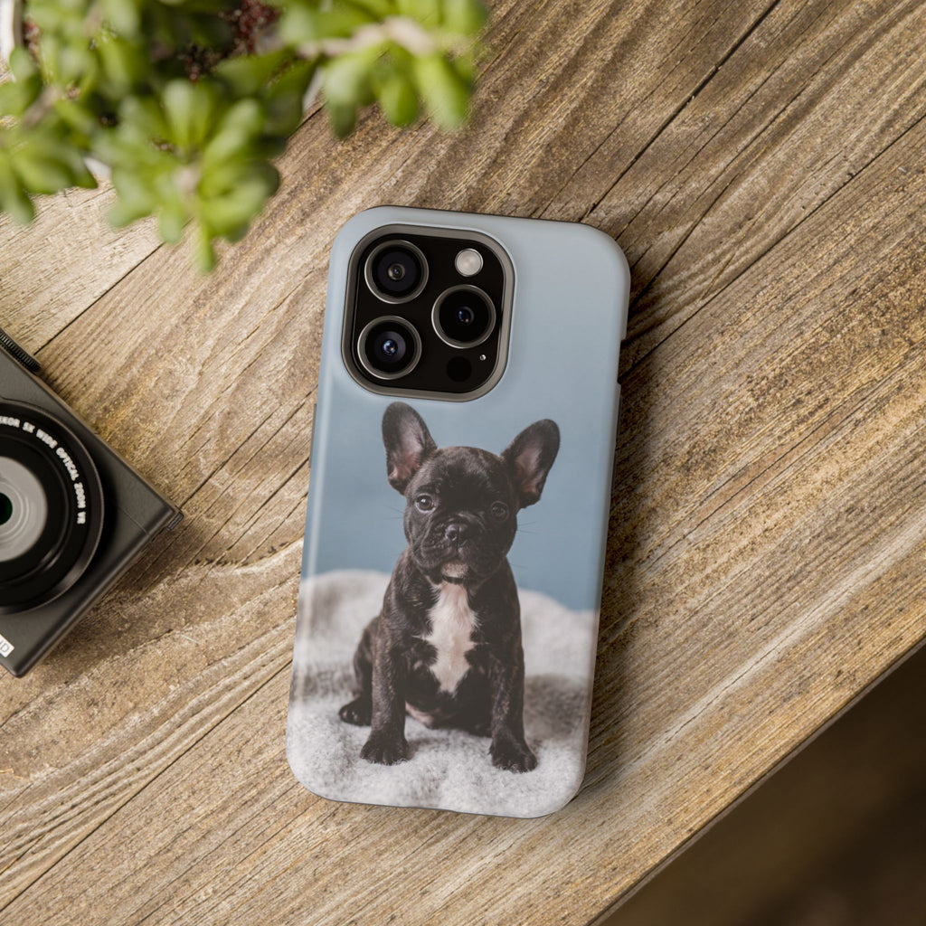 French Bulldog Puppy Phone Case — Impact-Resistant Wireless Charging Cover
