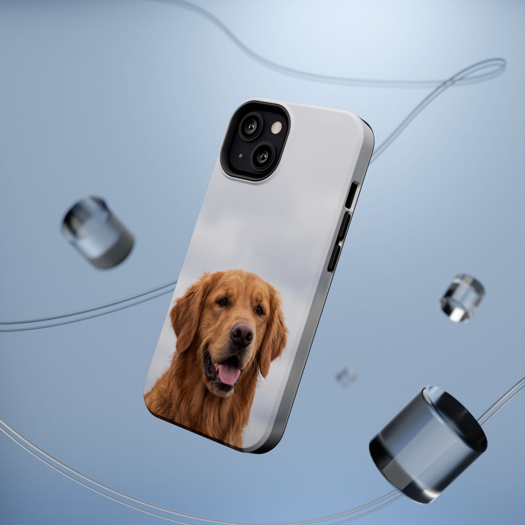 Golden Retriever Phone Case — Impact-Resistant Wireless Charging Cover