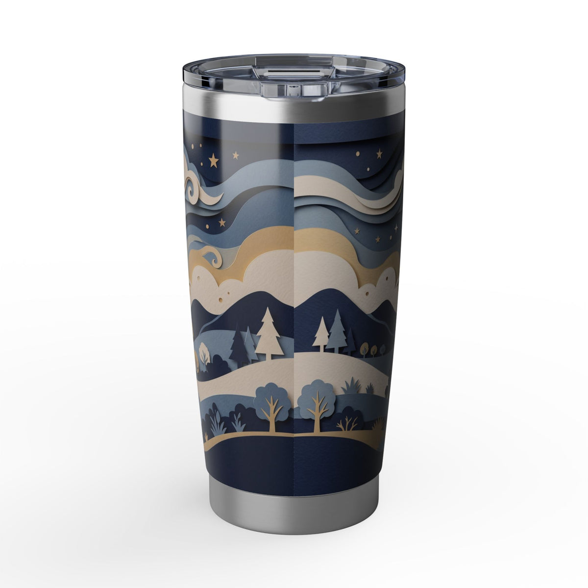 Labrador Personalized Tumbler | Layered Papercut Art — 20 oz Stainless Travel Mug