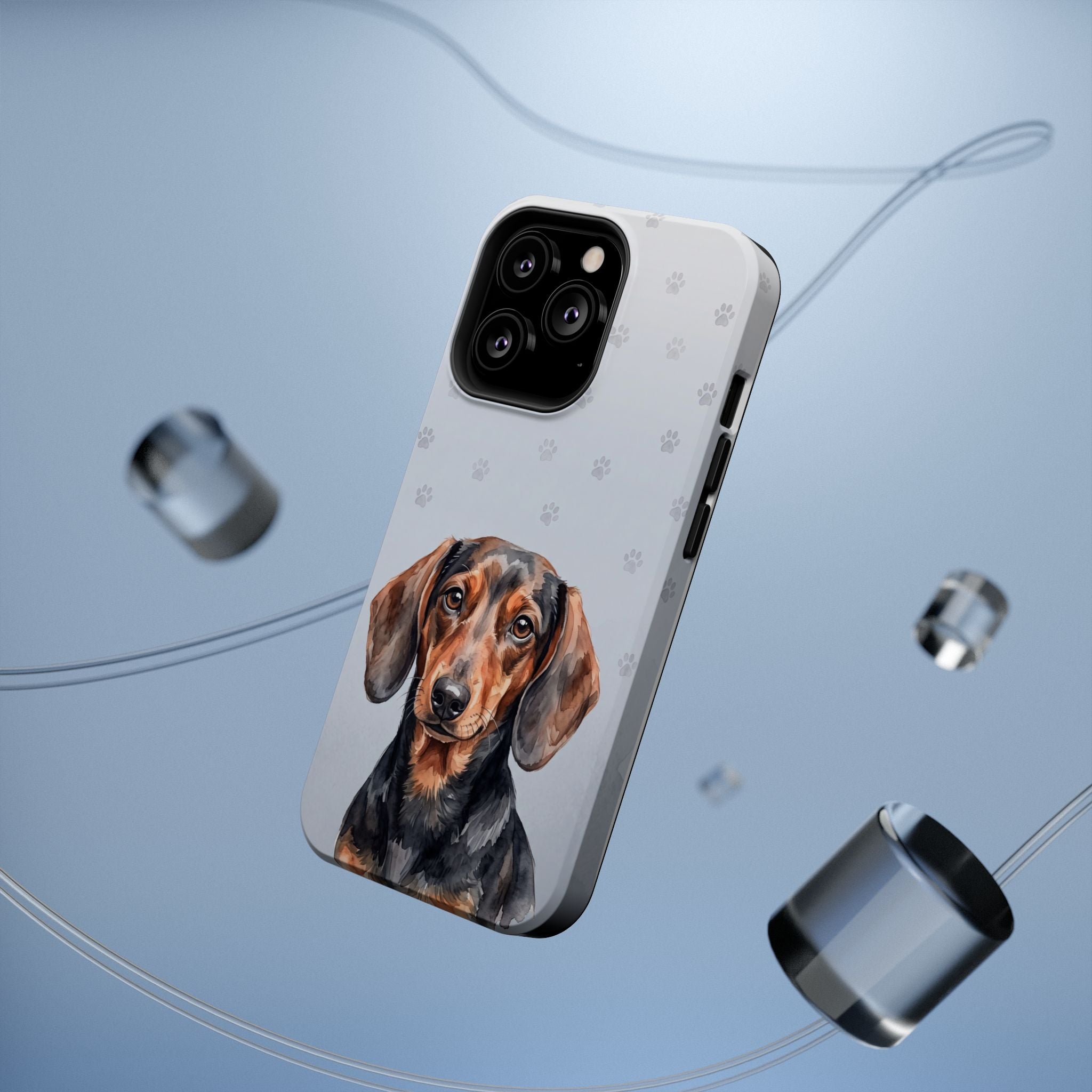 Dachshund Watercolor Portrait Phone Case | Elegant Sausage Dog Art Print | iPhone & Samsung