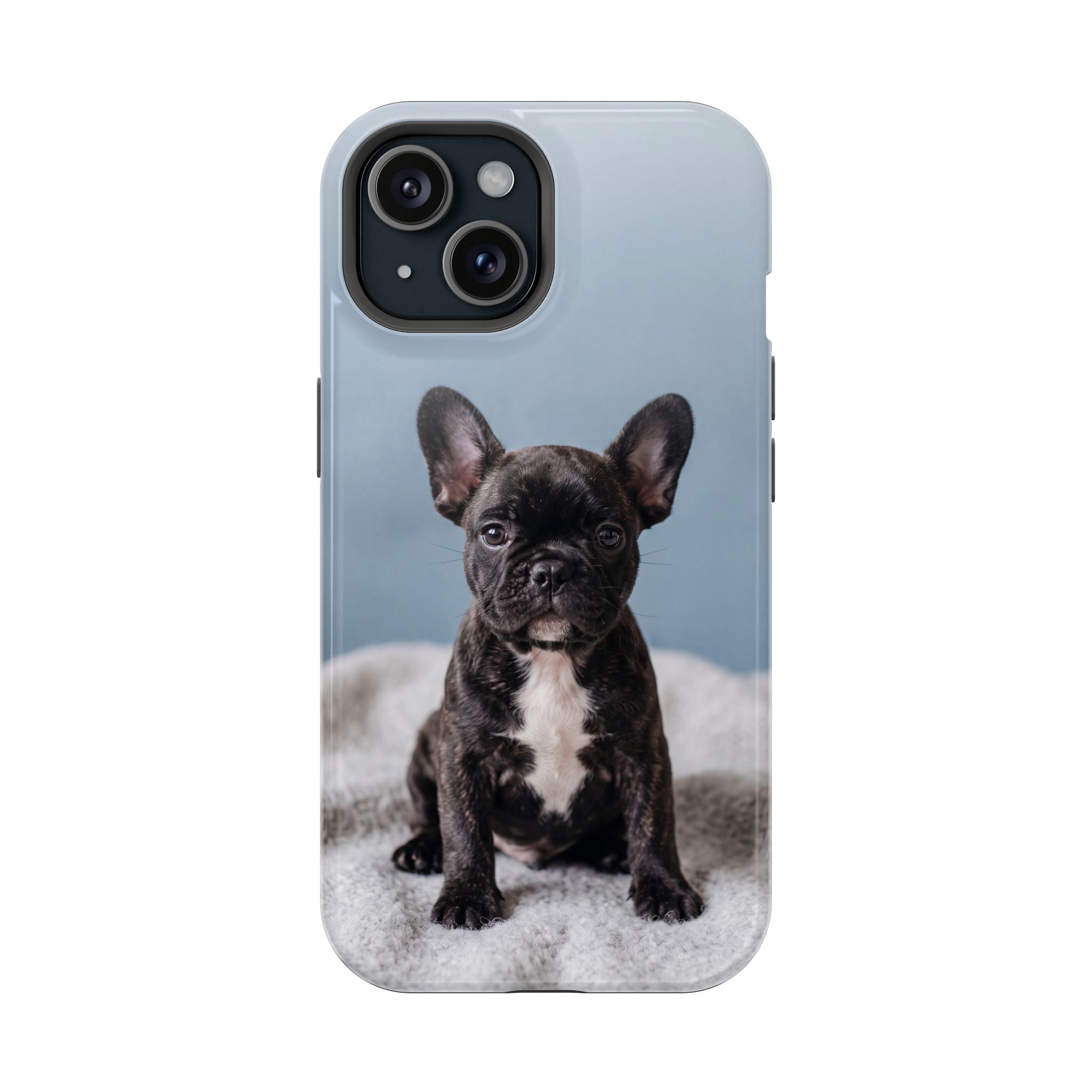 French Bulldog Puppy Phone Case — Impact-Resistant Wireless Charging Cover
