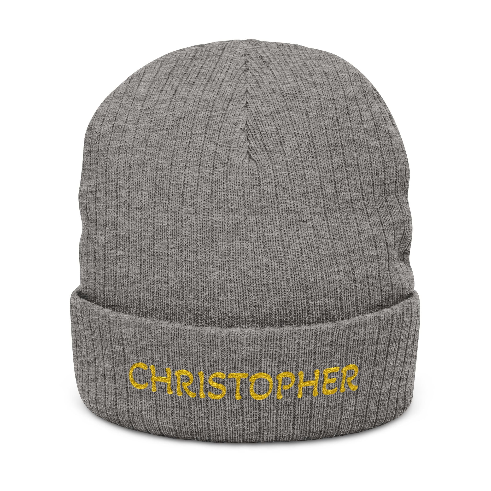 Electrician Personalized Embroidered Ribbed Knit Beanie