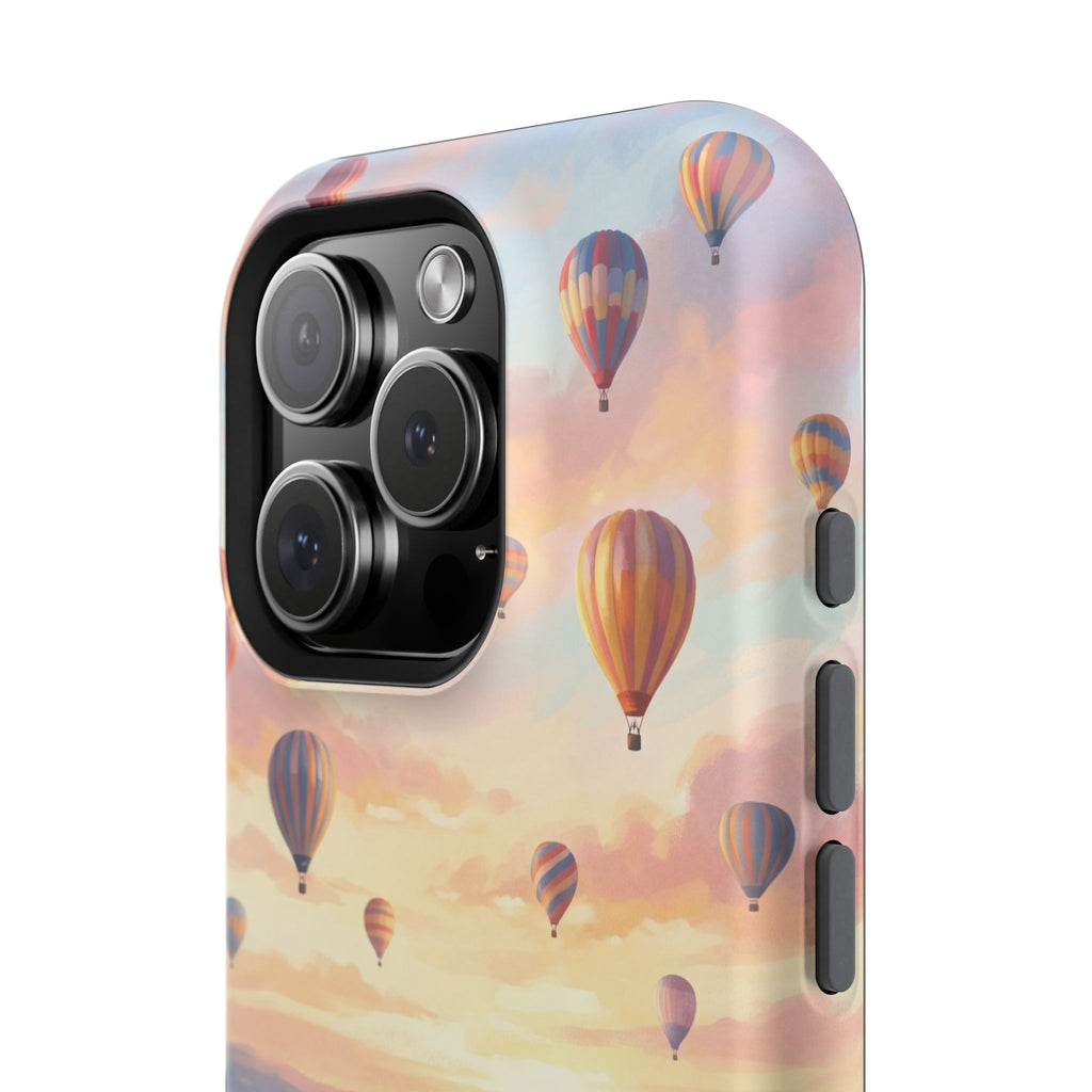 Personalized Golden Retriever Hot Air Balloon Phone Case — Wireless Charging Cover