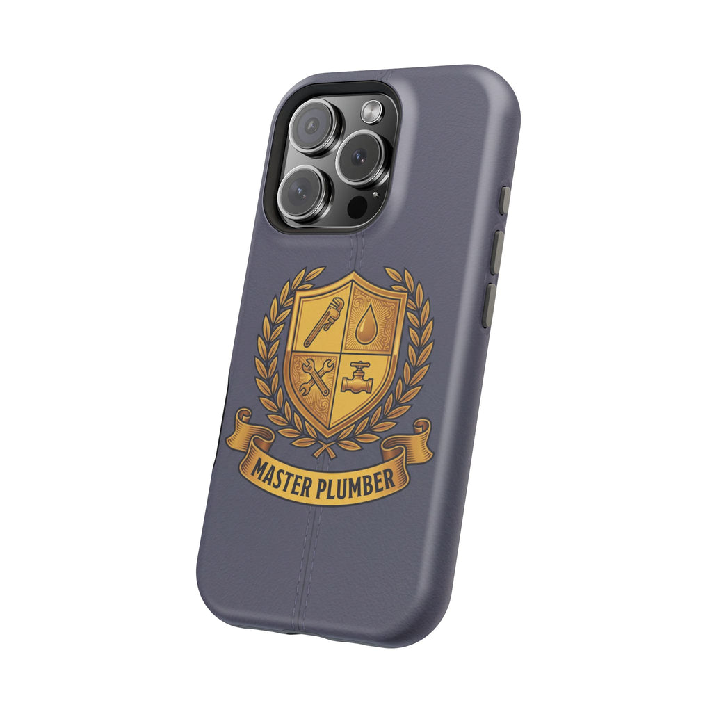 Master Plumber Crest Phone Case — Heraldic Shield Wireless Charging Cover