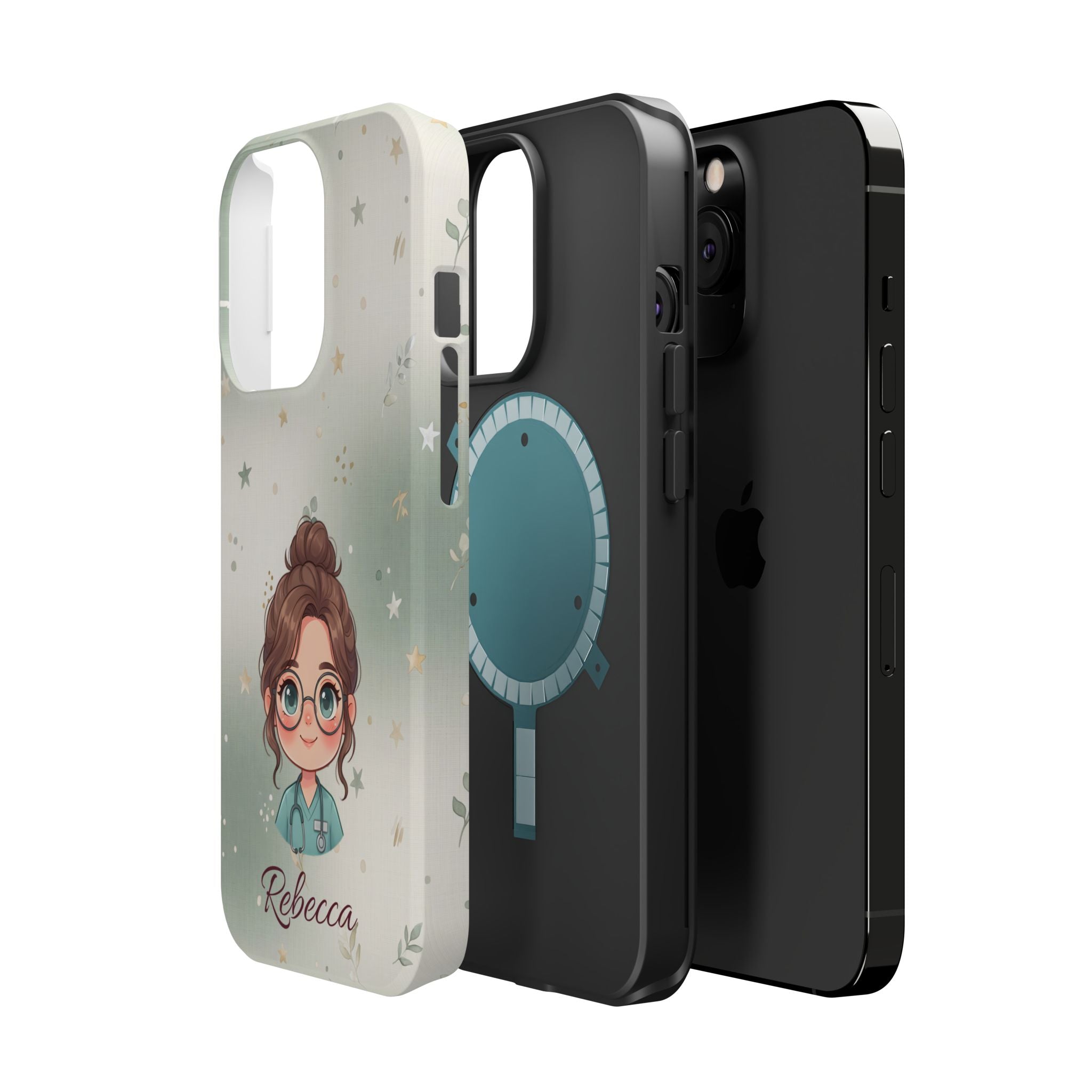 Personalized Starry Nurse Phone Case — Wireless Charging Cover