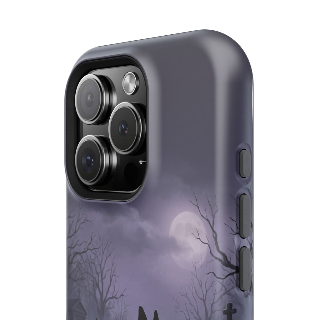 Personalized French Bulldog Moonlit Graveyard Phone Case — Wireless Charging Cover