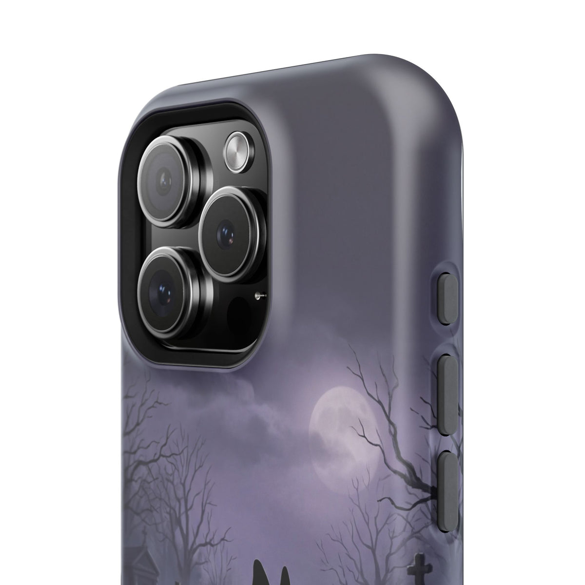 Personalized French Bulldog Moonlit Graveyard Phone Case — Wireless Charging Cover