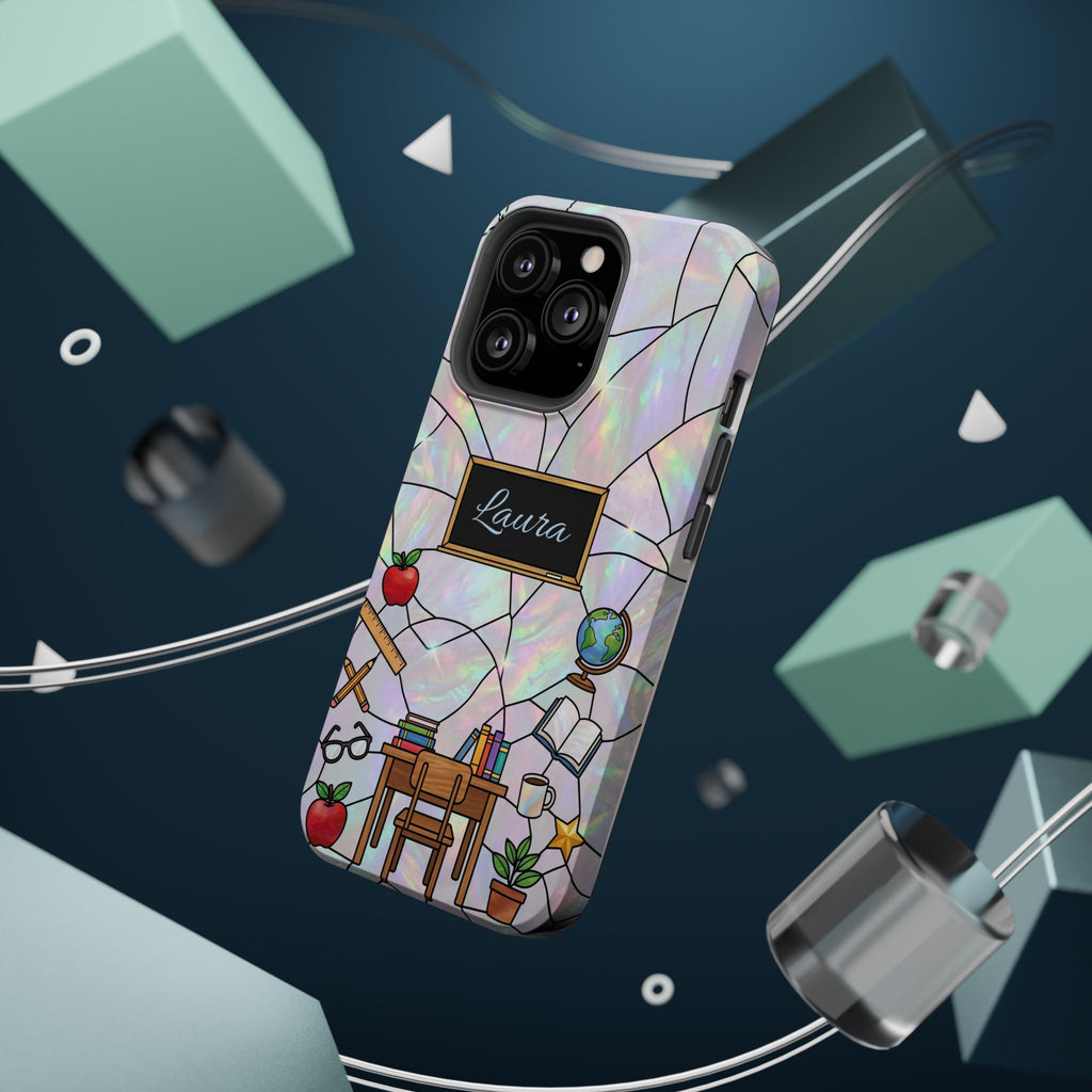 Personalized Teacher Phone Case — Impact-Resistant Wireless Charging Cover