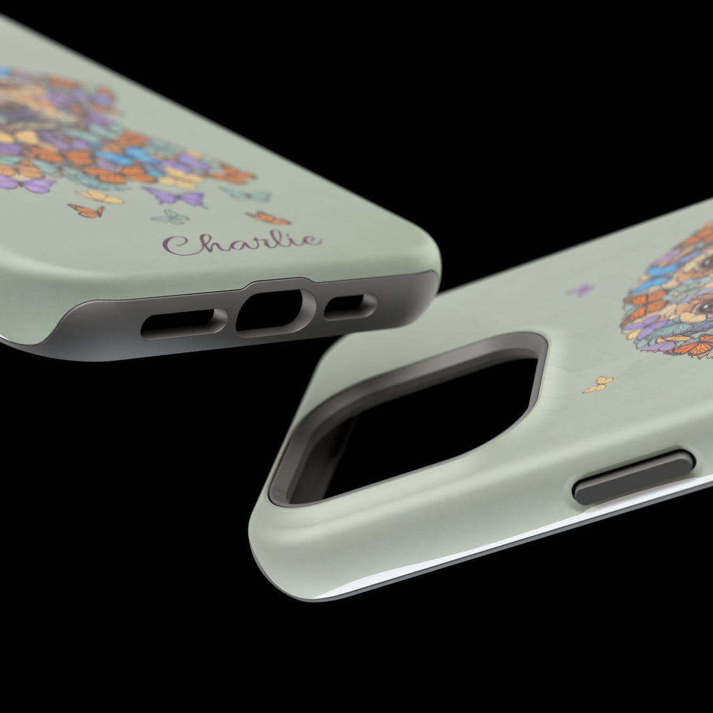 Personalized Butterfly Labrador Phone Case — Tough Magnetic Case with Wireless Charging