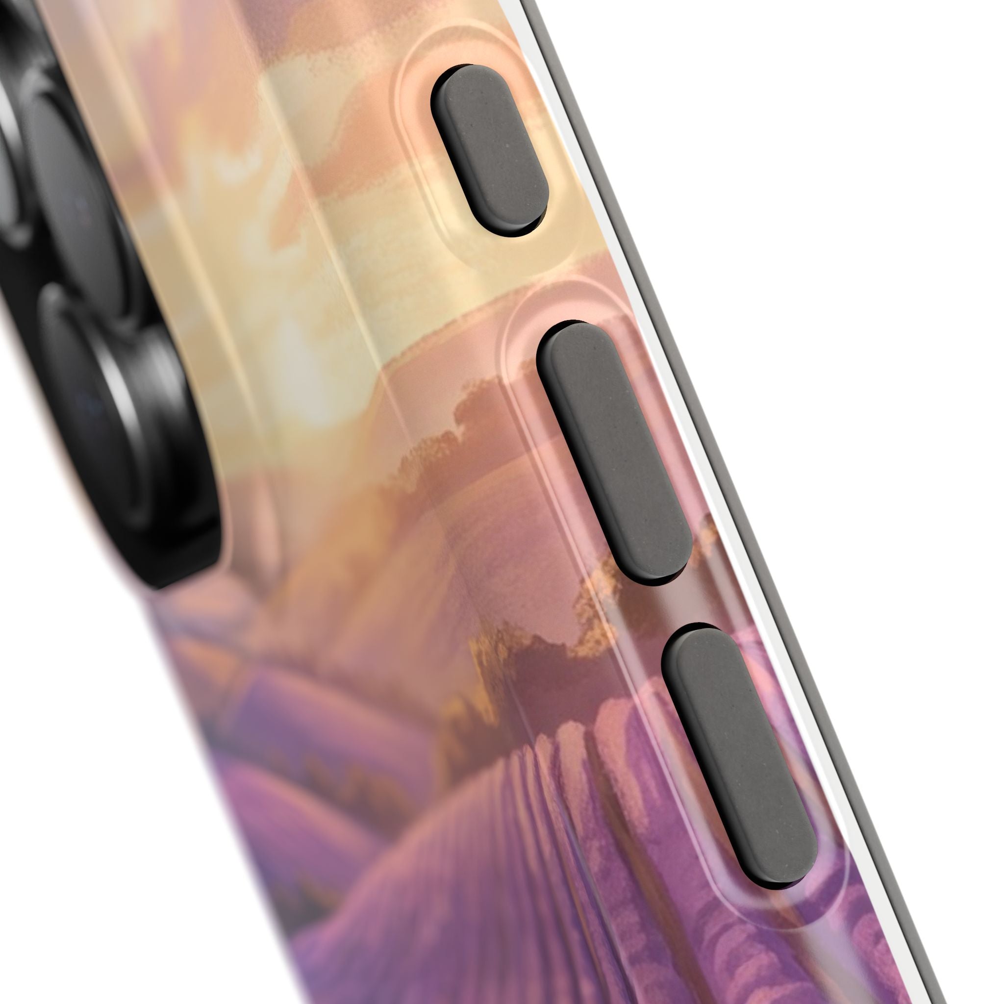 Personalized Dachshund Lavender Field Phone Case — Wireless Charging Cover