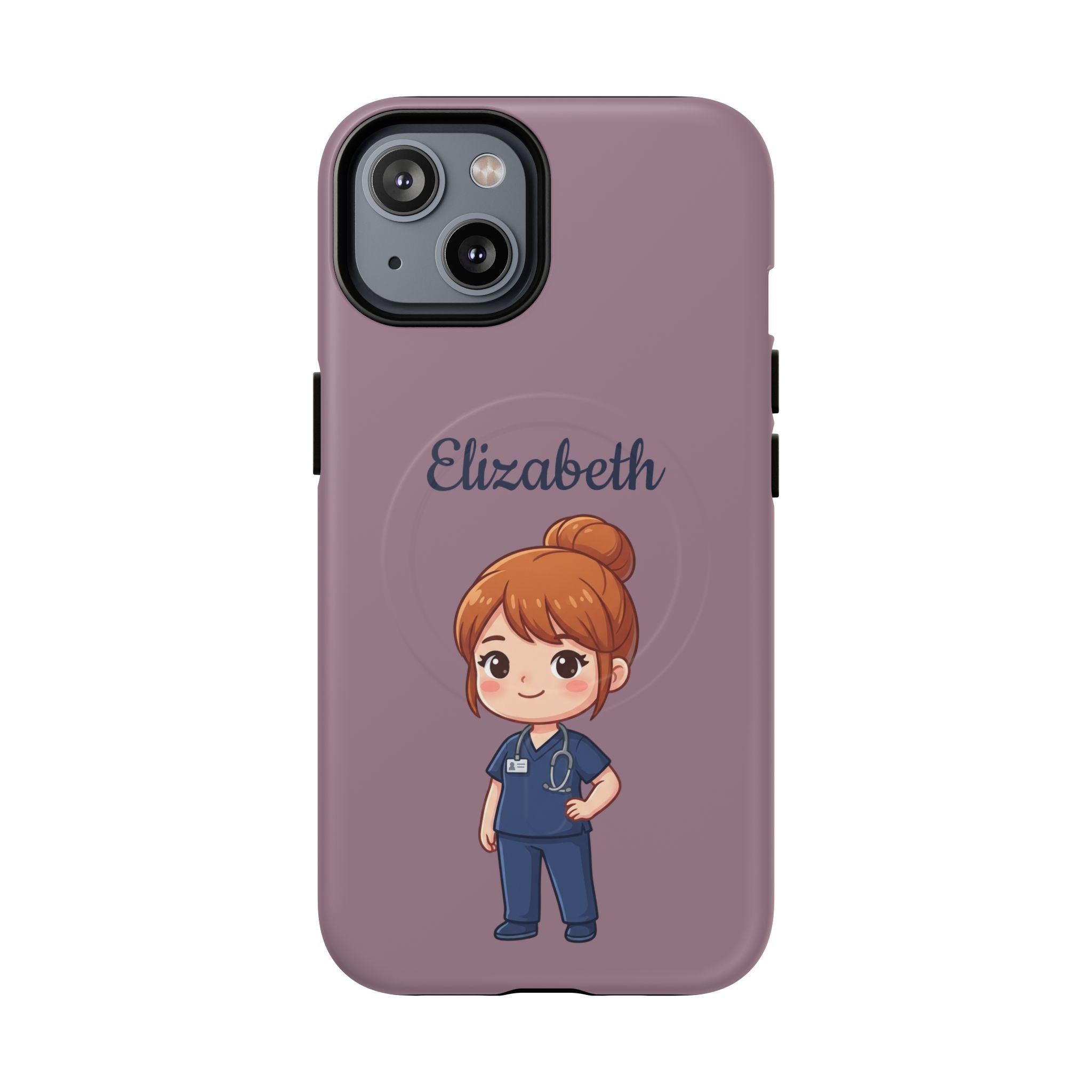 Personalized Nurse Phone Case with Custom Name | MagSafe Compatible iPhone Case