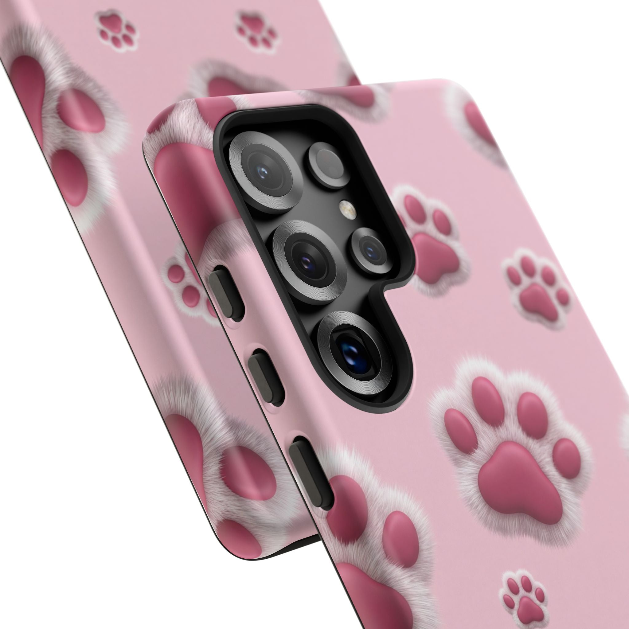 iphone & Samsung - Pink Paws Tough Phone Case — Cute Protective iPhone Cover