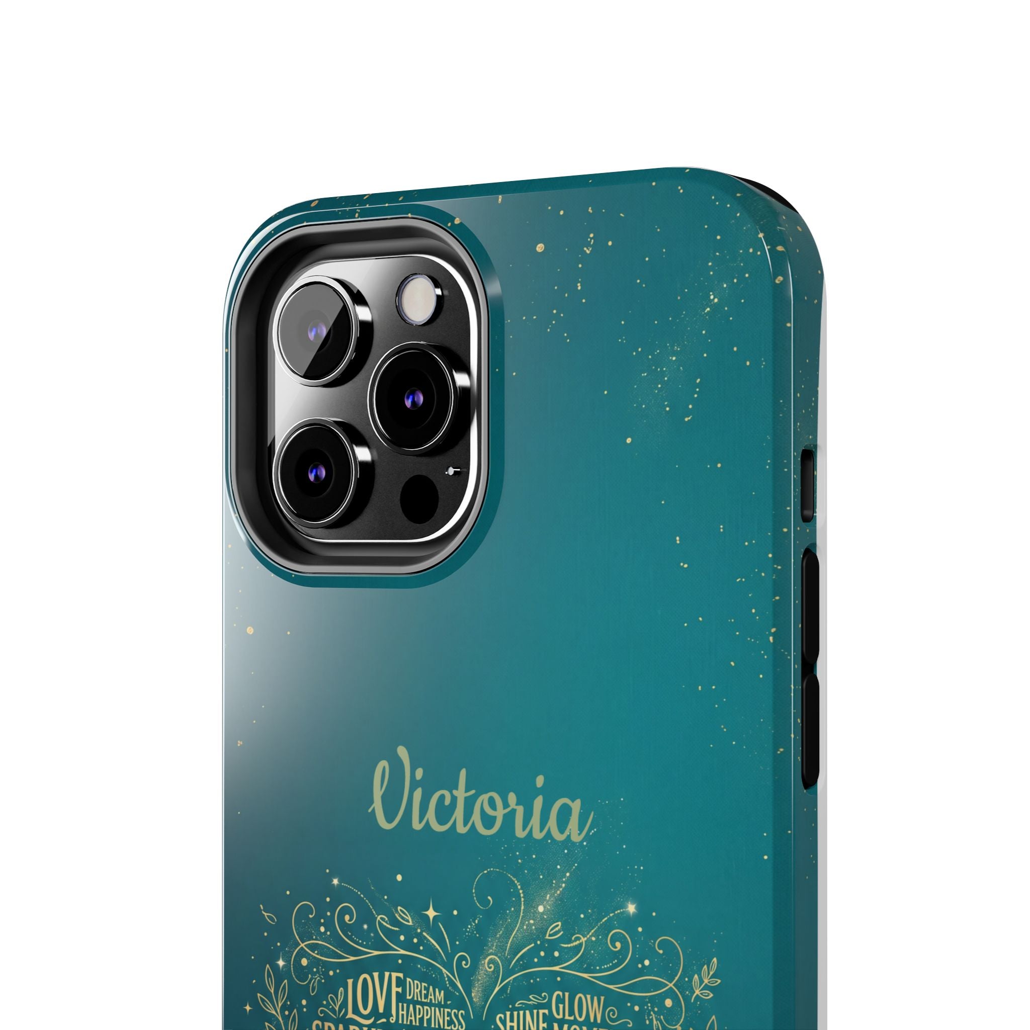 Personalized Teacher Phone Case — Custom Name Heart Word Art Design