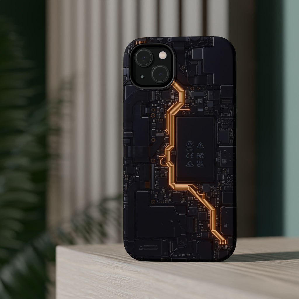 Electrician Circuit Bolt Phone Case — Impact-Resistant Wireless Charging Cover
