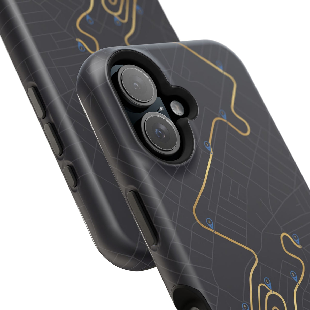 Paramedic/EMT Route Line Phone Case — Magnetic Wireless Charging Cover