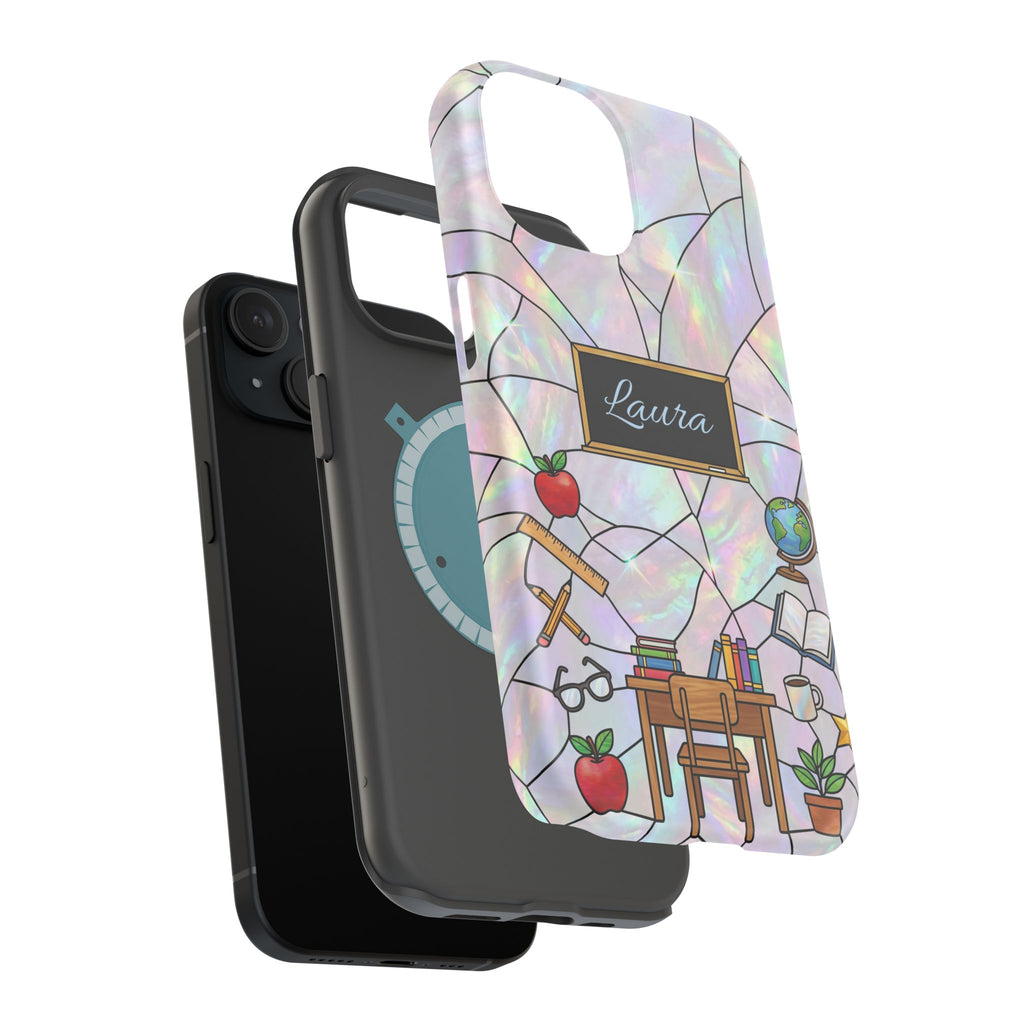 Personalized Teacher Phone Case — Impact-Resistant Wireless Charging Cover