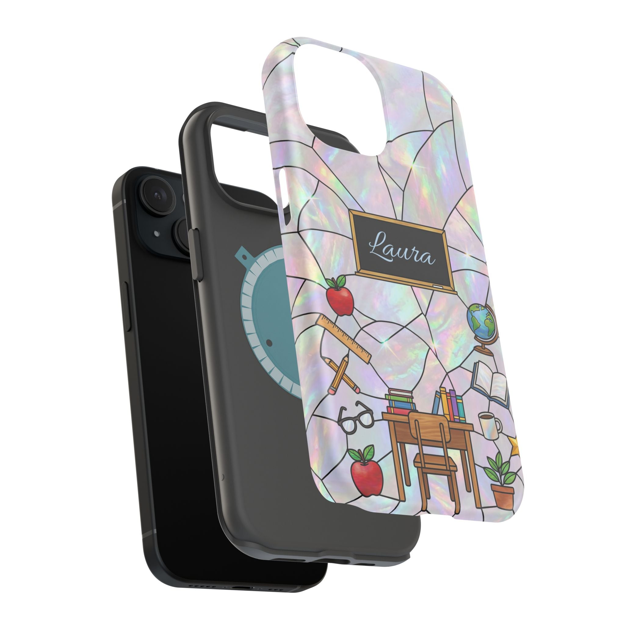 Personalized Teacher Phone Case — Impact-Resistant Wireless Charging Cover