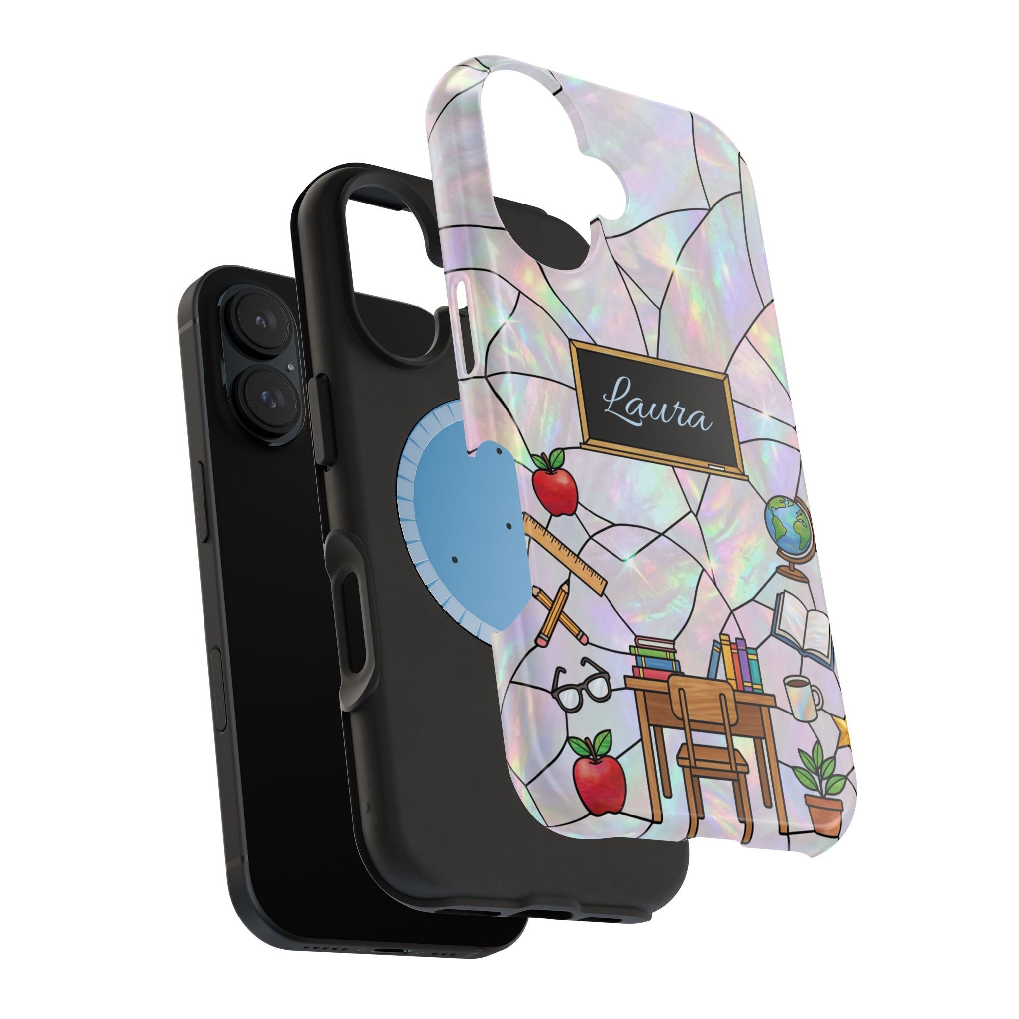 Personalized Teacher Phone Case — Impact-Resistant Wireless Charging Cover