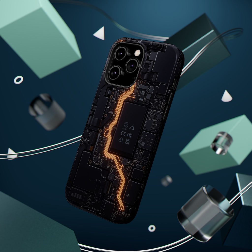 Electrician Circuit Bolt Phone Case — Impact-Resistant Wireless Charging Cover