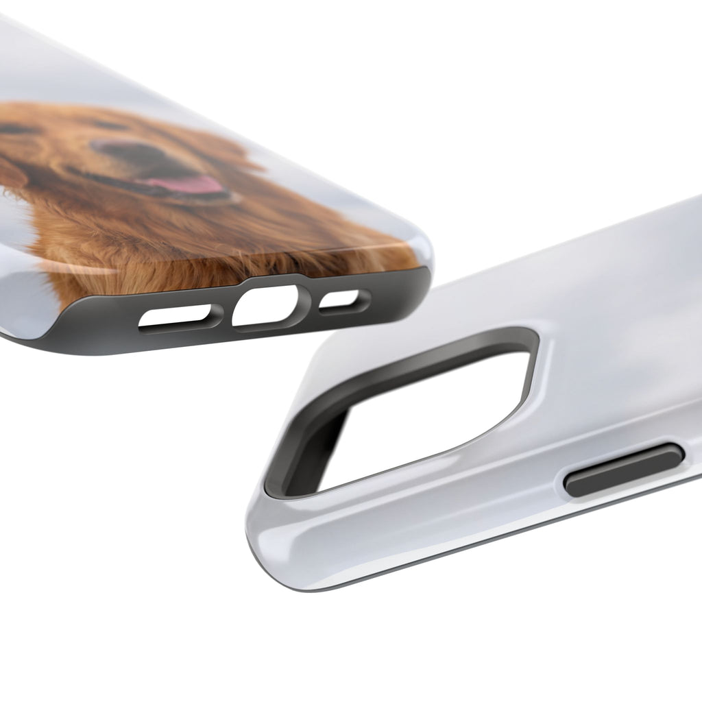 Golden Retriever Phone Case — Impact-Resistant Wireless Charging Cover