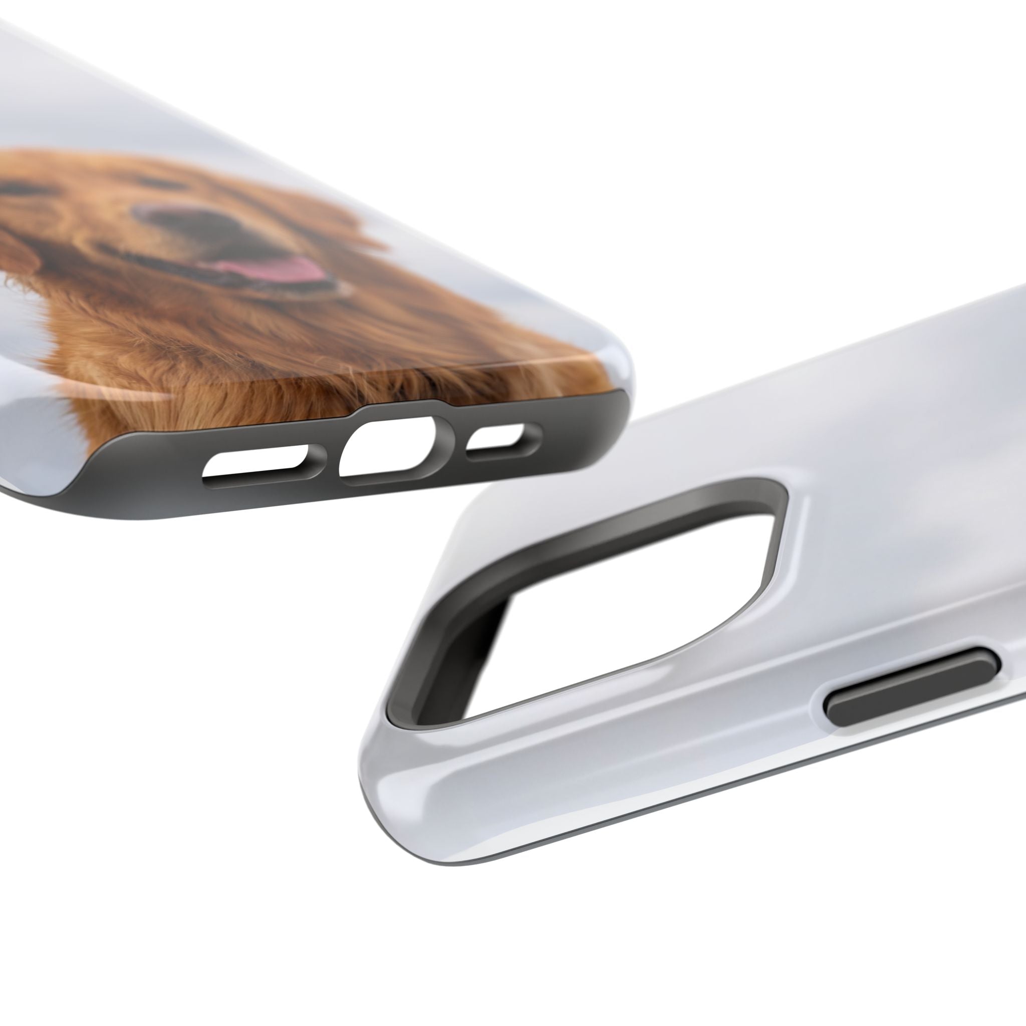 Golden Retriever Phone Case — Impact-Resistant Wireless Charging Cover