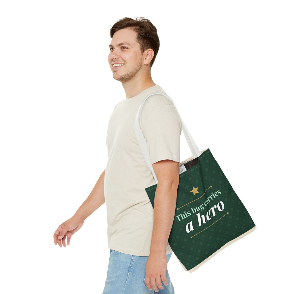 This Bag Carries a Hero Tote | Nurse Gift Tote Bag | Essential Worker Appreciation Gift | Premium Polyester Carry-All