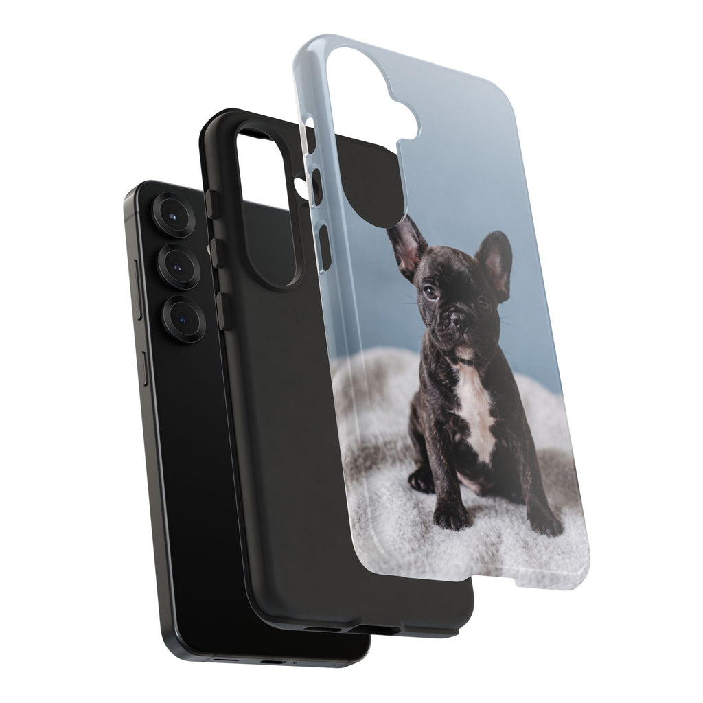 French Bulldog Puppy Phone Case | Adorable Brindle Frenchie Portrait | Samsung & iPhone