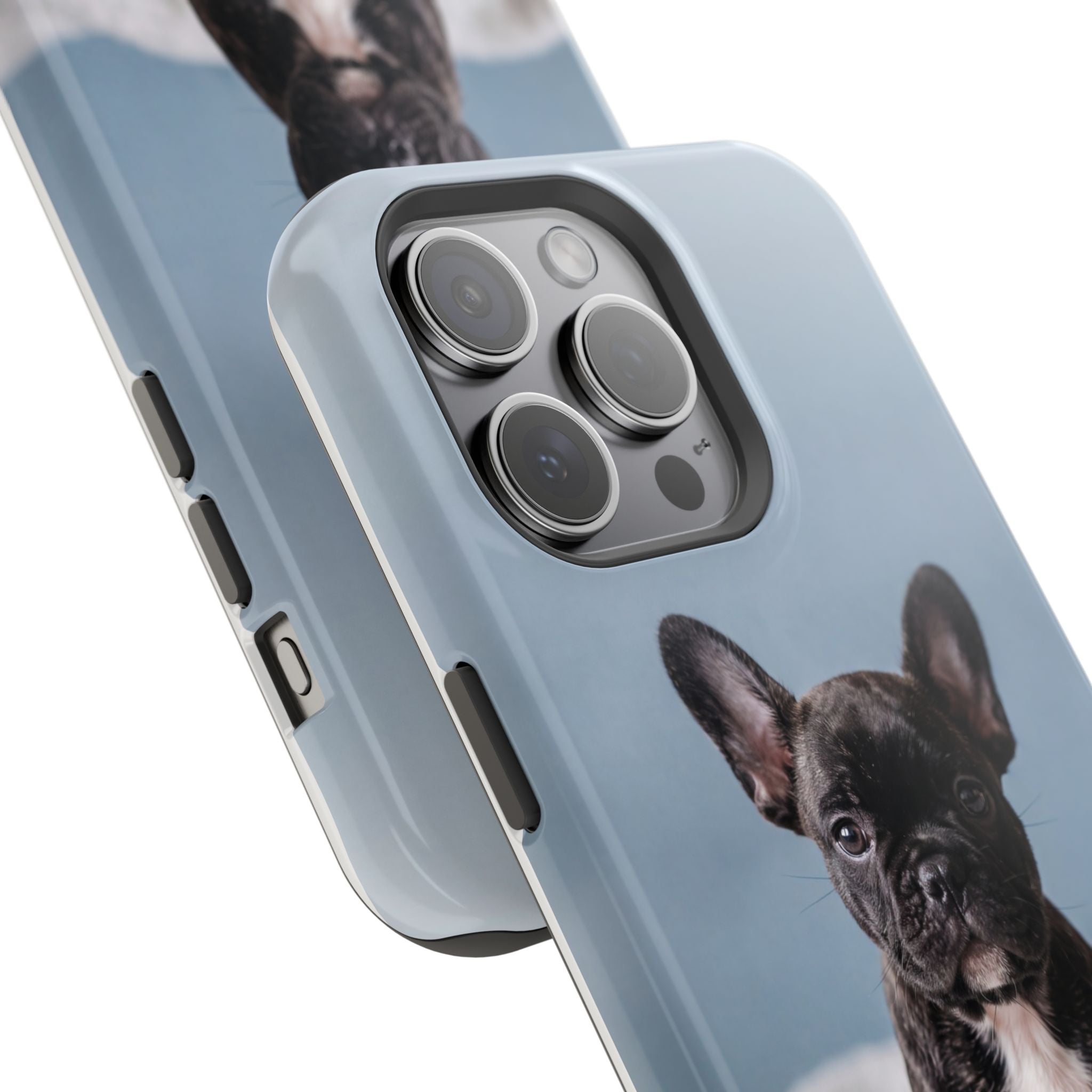 French Bulldog Puppy Phone Case — Impact-Resistant Wireless Charging Cover
