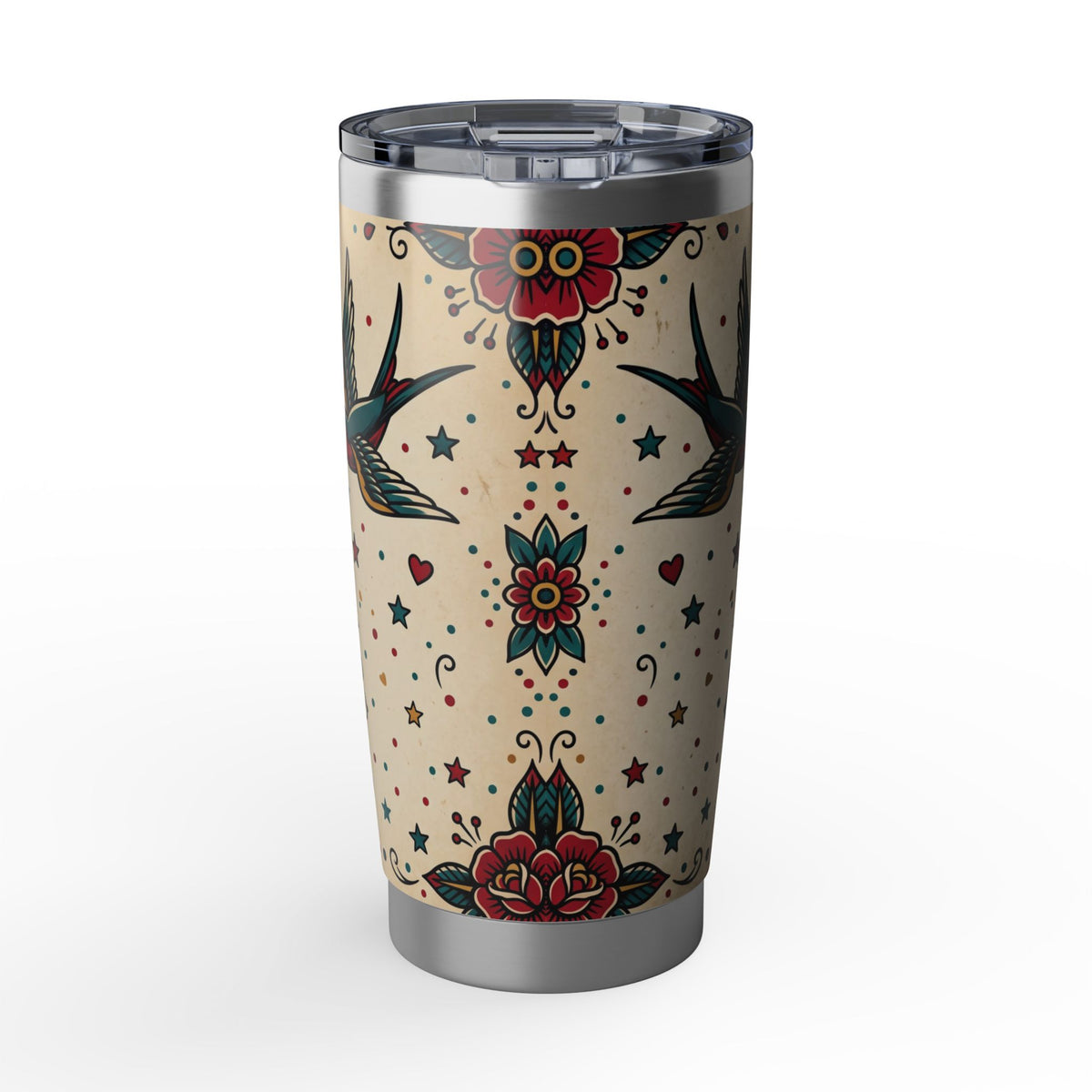 Labrador Personalized Tumbler | Tattoo Flash Art — 20 oz Stainless Travel Mug