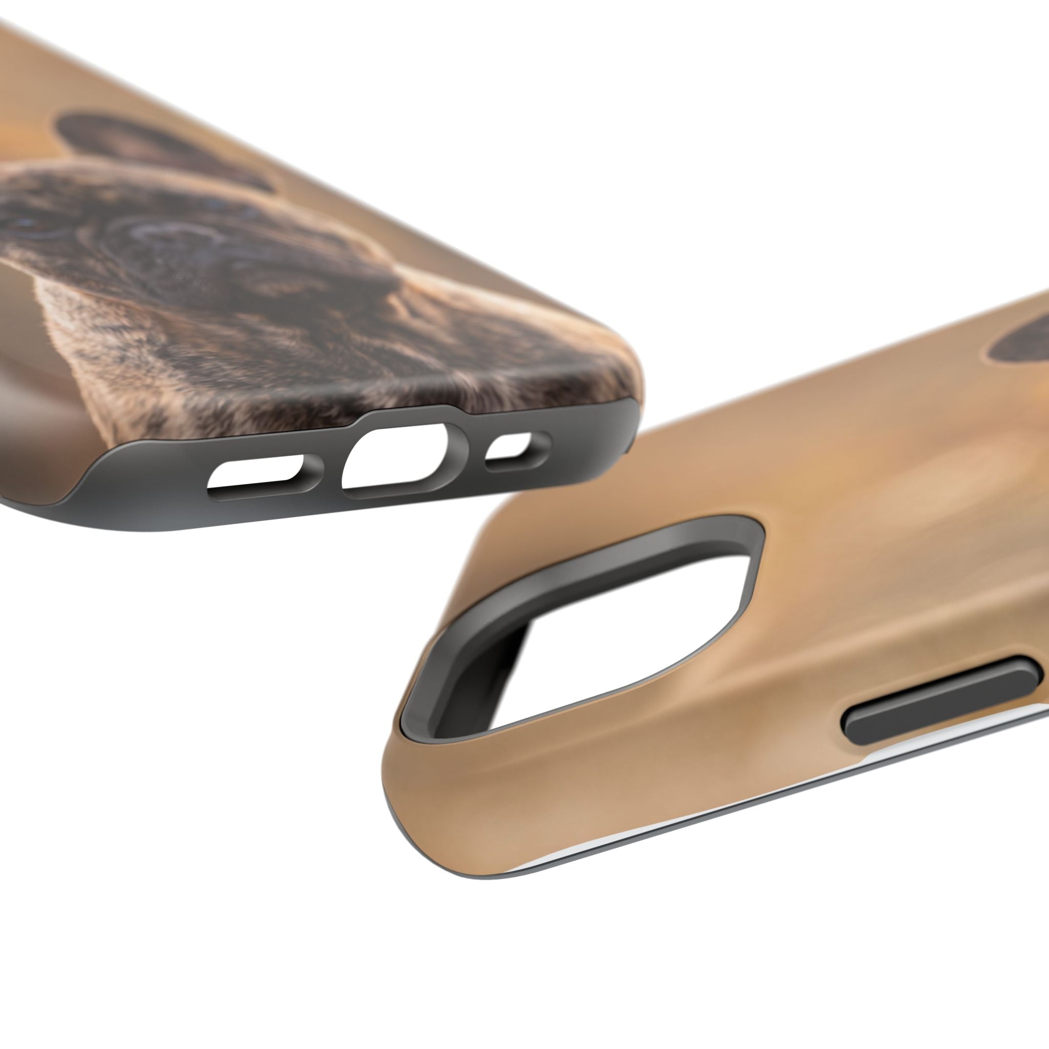 Brindle French Bulldog Phone Case — Impact-Resistant Wireless Charging Cover