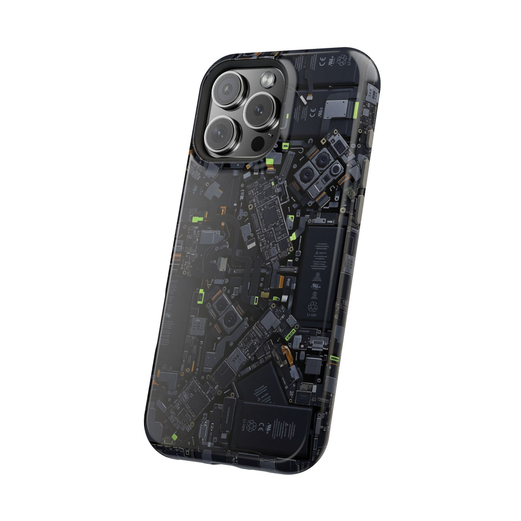 Circuit Core Phone Case — Motherboard Print Wireless Charging Cover