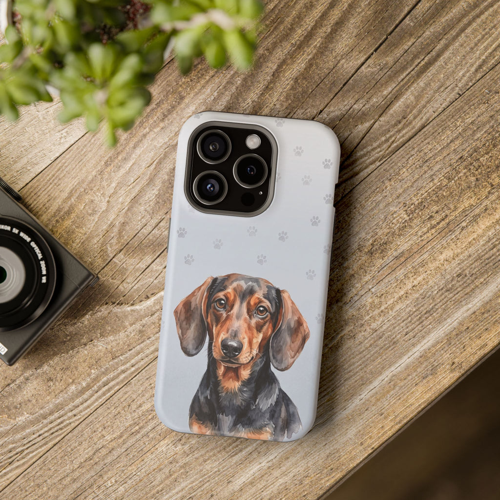 Dachshund Phone Case — Impact-Resistant Wireless Charging Cover
