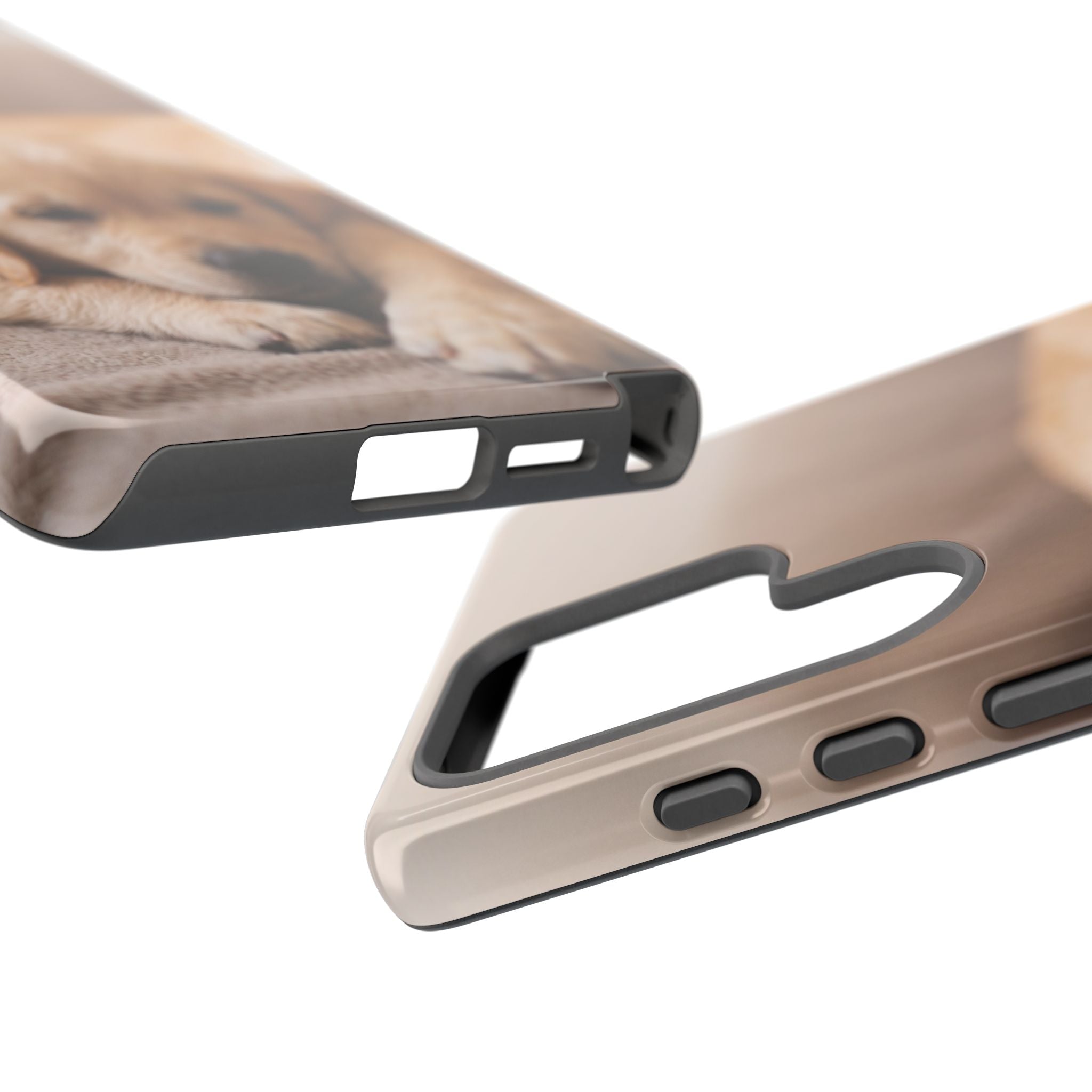 Sleepy Golden Retriever Puppy Phone Case | Cozy Cuddly Puppy Portrait | Samsung & iPhone