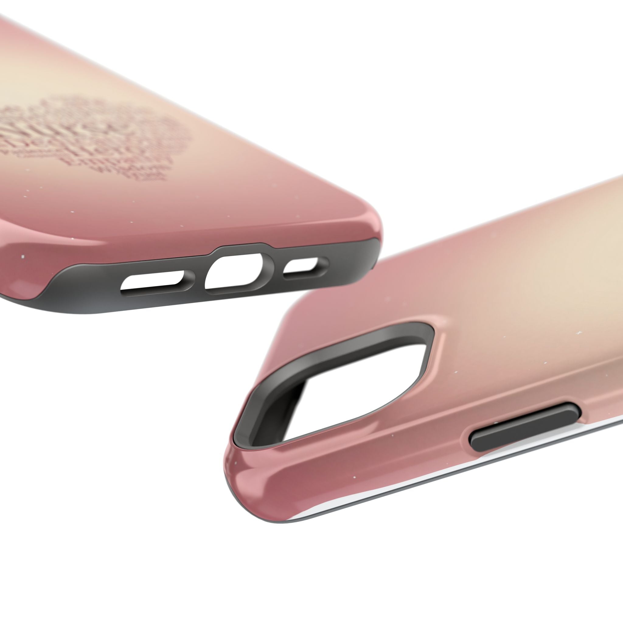 Nurse Heart Word Art Phone Case — Impact-Resistant Wireless Charging Cover