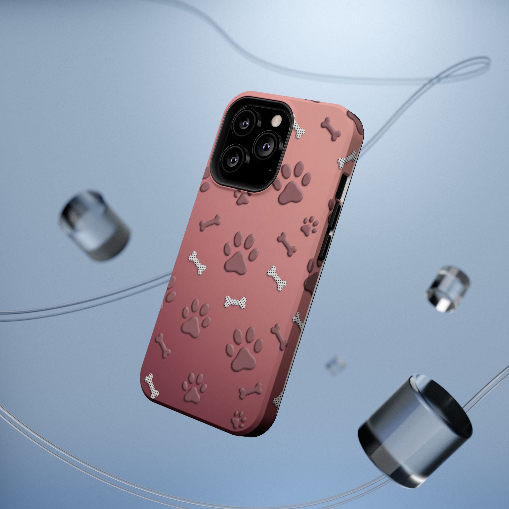 Paws & Bones Phone Case — Impact-Resistant Wireless Charging Cover